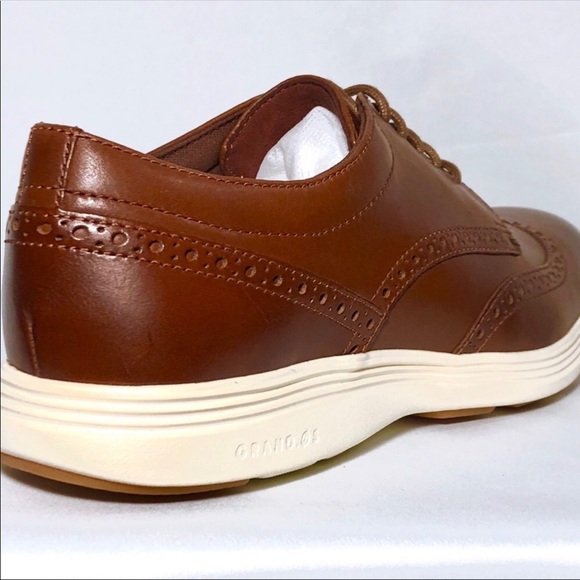LAST ONE❗️ 10.5❗️COLE HAAN Wingtip Brown Grand - Picture 6 of 8